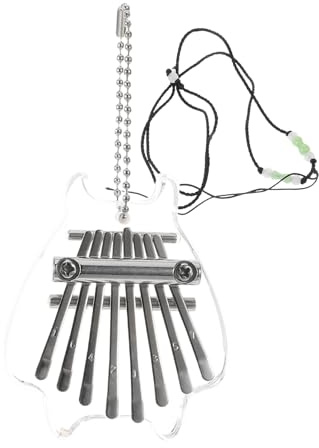 Mikinona Transparentes Daumenklavier Mit Tasten Mini Fingerinstrument Aus Kristall Für Anfänger Tragbares Handklavier Ohne Strom Klarer Klang Für Übung Und Musikalische Reisen