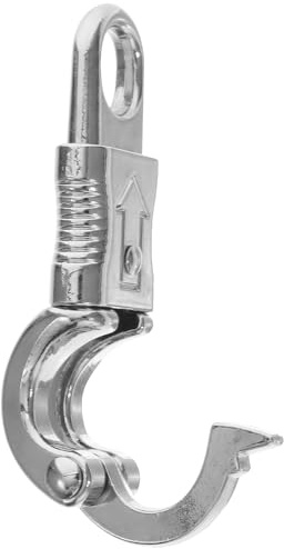 KICHOUSE Gancio Scatto Girevole in Metallo per Equitazione Gancio di Sicurezza Rilascio Rapido Accessorio per Addestramento Equino e Attività Outdoor Fibbia Panico per Controllo Equino