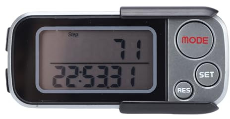 SPYMINNPOO Compteur de Pas, Podomètre 3D pour la Marche avec écran LCD, Tracker de Fitness avec Pince pour Hommes et Femmes