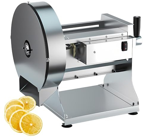 Cortador de Verduras Profesional Eléctrico y Manual de Alta Capacidad, Rebanadora con Función de Juliana, Motor de Cobre, Perfect para Hostelería y Uso Industrial