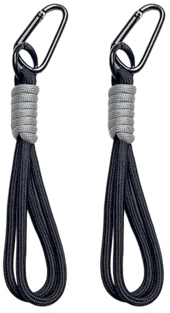 ZEBKEL 2 Crochets Poussette Noir, Support Sac Universel pour Poussette, Landau & Fauteuil Roulant