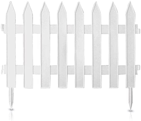 Prosper Plast IPLSU-S449 - Recinzione da Giardino Classica, 32,2 x 35 cm, Colore: Bianco