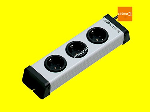 Mehrfachsteckdose Steckdosenleiste 3-Fach Kunststoff-Universal mit 1,5m-Zuleitung | Bodo Ehmann 0200x00032301