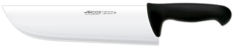 Arcos Coltello da Macellaio Cleaver in Acciaio Inossidabile 30 cm – Manico in Polipropilene, Sistema di Identificazione Colore, Ideale per Servizio Pesante – Nero, Serie 2900