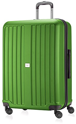 HAUPTSTADTKOFFER® Xberg - Ensemble ou à la pièce, dans différentes Tailles et Couleurs (42L, 90L et 126L) Valise Rigide Mat avec Serrure TSA (126 litres, Vert Pomme)