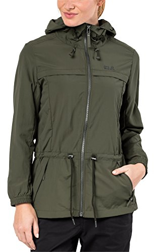 Jack Wolfskin Damen Saguaro Jacke Fleecejacke, Woodland Green, L