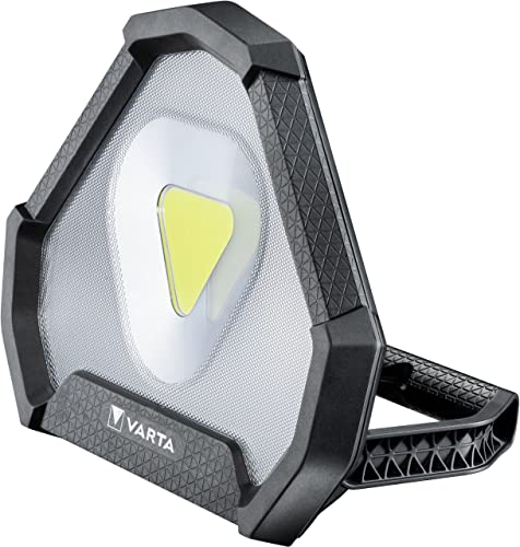 Varta Work Flex Stadium Light con Batteria Ricaricabile agli ioni di Litio – Lampada da Lavoro Ideale per Illuminazione Ambientale, Officina, Auto, ausilio di Lavoro