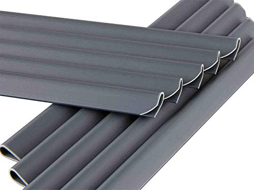 Klemmschienen für Sichtschutzstreifen RAL7016 Anthrazit 50er | Befestigungsclips | PVC | UV- & witterungsbeständig