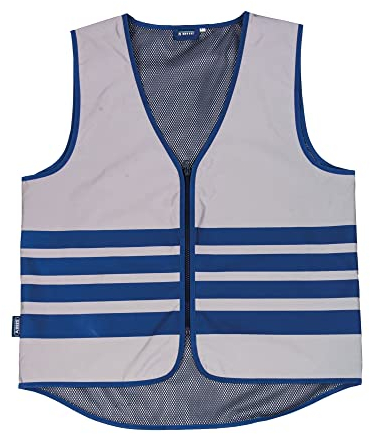 ABUS Gilet de sécurité Lumino Urban Vest - gilet de sécurité entièrement réfléchissant pour une meilleure visibilité de nuit - pour adultes - avec fermeture éclair