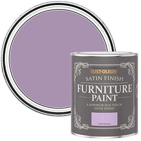 Rust-Oleum Purple Furniture Paint in Satin Finish - Violet Macaroon Satin 750ml