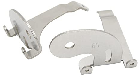 Tbest Nebelscheinwerfer Halterungen, 2 Stück Scheinwerfer Halterung Links Rechts Nebelscheinwerfer Halterung Adapter Edelstahl Chrom Ersatz für Mini R50 R52 R53
