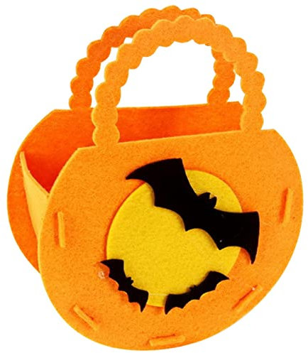 Bolsa de dulces de Halloween Bolsa de truco o trato de Halloween Canasta de dulces de calabaza Bolsa de truco o trato Niños Bolsa de almacenamiento para niños Bolsa de favores de fiesta Bolsa de regal
