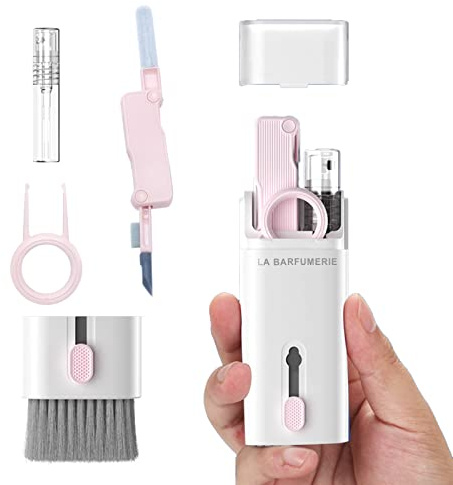 LA BARFUMERIE Tastatur Reinigungsset. Tastaturbürste, Airpods Reinigungsset, Handy Bildschirmreiniger. Für PC, MacBook, Gaming Zubehör, Airpods Pro, elektronische Gadgets.…