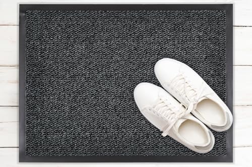 andiamo Fußmatte Venus - Schmutzfangmatte für den Hauseingang - flexibel einsetzbar als Fußmatte innen, Fußabtreter im überdachten Außenbereich oder als Schuhmatte 40 x 60 cm Braun