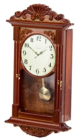 TOYANDONA Puppenhaus Römische Uhr Miniatur Möbel Hause Dekoration Vintage Spielzeug Miniatur Hängende Uhr Mini en Puppe Pendel Puppenmöbel Hängende Spielzeug Puppenhaus