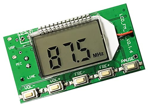 Modulo FM trasmettitore digitale con display LCD 76.0-108.0MHz STEREO FM Scheda Elettronica Componente
