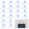 UKOFEW 20 Stück Saugnapf,Saugnapf ohne Haken,PVC Kunststoff Saugnapf,Saugnäpfe für Fenster,für Fliesen,Autoschmuck,Glasplatten,Küche,Badezimmer (20mm)