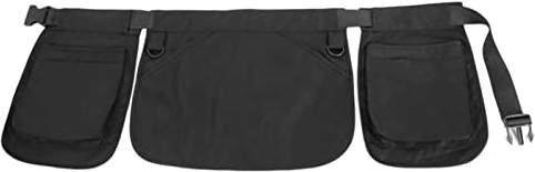 Werkzeug-Hüfttasche – Hüfttasche, Utensiliengürtel, verstellbare Werkzeugtasche, Werkzeugschürze, stabil, zum Laufen, Spazierengehen, 115 x 33 cm, Garten-Werkzeughalter, Gürtel (schwarz)