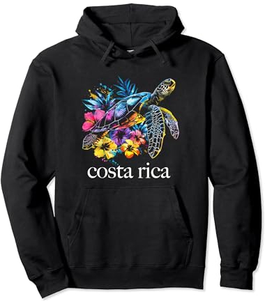 Costa Rica Meeresschildkröte Blumen Tauchen Surfer Souvenir Pullover Hoodie