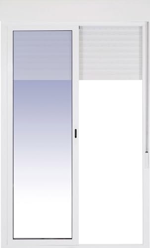 Ventanastock Puerta Balconera Aluminio Corredera Con Persiana (PVC) 1600×2185 2 hojas (marco y cajón persiana en kit)