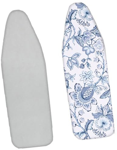 YCBTPS Bügelbrettbezug 110x35 122x38cm Ersatzbügeltischbezug Schneller Mit Thermoreflexion Bügeltischbezug Für Bügelbretter Extra Bügelkomfort(Celadon,81x30cm(32x12in))