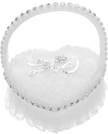 PRETYZOOM Einzigartiges Herzförmiges Trägerkissen Für Hochzeitsantrag Kissenhalter Personalisierte Hochzeitsdekoration