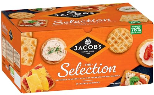 Crackers The Selection - 7 Cracker Varieties Perfect For Every Cheese Board - Free From Artificial Colours. Suitable For Vegetarians - Weight: 800g