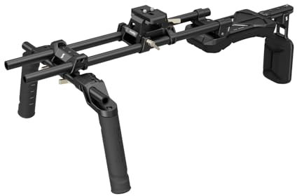 SMALLRIG Shoulder Rig Kit (Classic Version), Dual Handles 15mm Rods, Universal Shoulder Mount Video Rig with Quick Release for Arca, for SmallRig Follow Focus, for DSLR Camcorder, for Filmmaking -4480