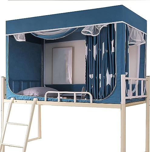 FCOVEDRY Moskitonetz-Betthimmel, Bettzelte, Traumzelte, Privatsphäre, Schlafzelte in Zwillingsgröße, für den Innenbereich, Pop-up, tragbarer Rahmen, atmungsaktiv, Cottage-Bettüberdachungen