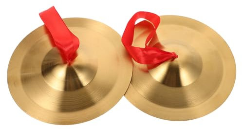 Toyvian Platillos Platillos De Aleación De Mano Para Instrumento De Símbolos Instrumentos Musicales De Dedo Para Danza Del Vientre y Adultos