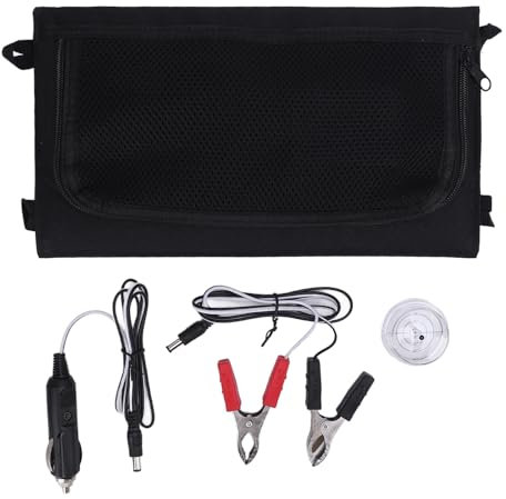 CHEOTIME Bärbar solpanelsladdare, 30W hopfällbar solpanel med USB Typ C DC-utgång för bärbar kraftstation,solladdare för Camping Outdoor Van RV Trip