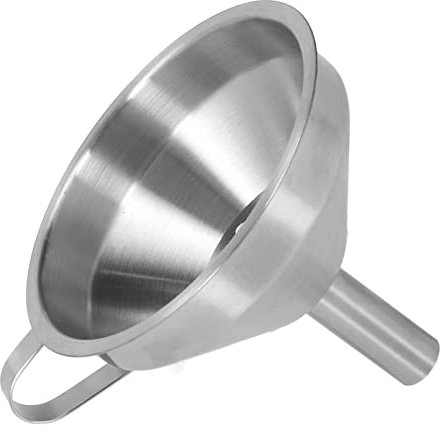 Kitchen Funnel, Metal Funnel, Industrial with Strainer Brush Large Stainless Steel for Kitchen and Industrial Use