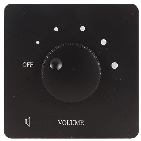 Lautstärkeregler Lautsprecher, 50W Audio Lautstärkeregler Adjuster Knop mit Ausschalter 5 Gänge Einstellbare Lautstärkeanpassung Controller Drehknopf, für HiFi Heim Audio