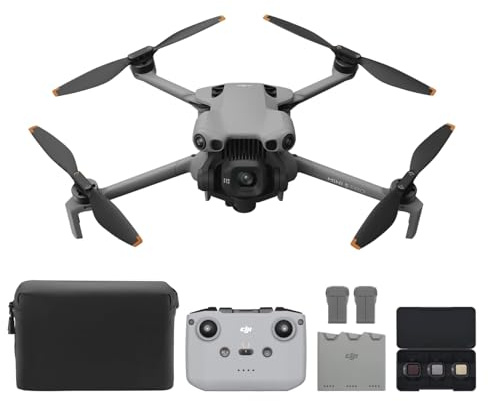 DJI Mini 5 Pro Fly More Combo with DJI RC-N3, Drone with Camera, 1-Inch CMOS, 4K Drone for Beginners with Omnidirectional Obstacle Sensing, ActiveTrack 360°, 225° Gimbal Rotation, 3 Batteries, C0