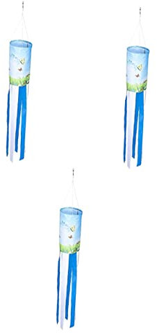 Toddmomy 3piezas Banderín Decorativo De Jardín Calcetín De Viento Colgante para Decoración Exterior para Patio y Jardín Fabricado Suave y Resistente Aporta Festivo