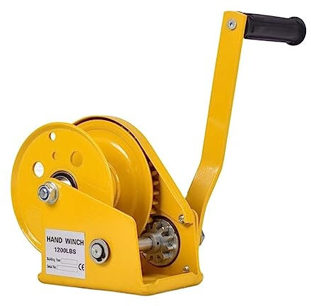 HYBMRQVD Treuil Manuel, treuil Manuel autobloquant 1200 LB en Acier Inoxydable pour Bateau, Camion, Levage Manuel Automatique, pour Voitures, camions, Bateaux (câble de 8 m)
