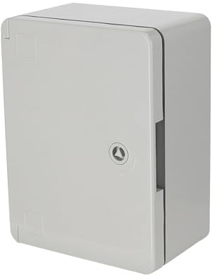 Boîtier de Jonction Étanche de Distribution en Saillie IP65 280x210x130 mm Gris – Coffret Armoire Électrique en ABS avec Plaque de Montage - Installations Murale pour Int./Ext. – Horoz Electric