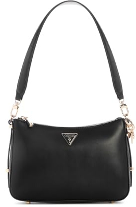 GUESS Daryna II Top Zip Shoulder Bag Black