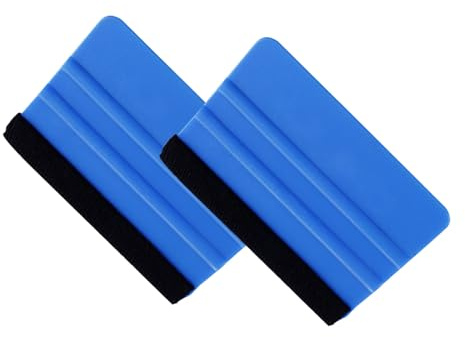 2-Pack Vinyl Wrap Tools Squeegee Set - Felt Edge Car & Window Tint Applicator for Decals, Signs, Wallpaper Smoothing (Anti-Scratch, Durable)​