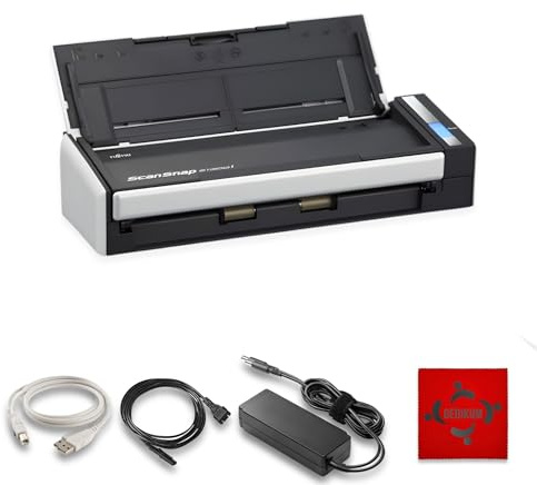 Fujitsu S1300(i) ScanSnap USB High-Speed Cloud-fähiger Scanner für Dokumente, Fotos und Belege für Mac & PC – 1 Jahr Garantie – ADF mit Duplex-Scan-(Generalüberholt) (S1300i)