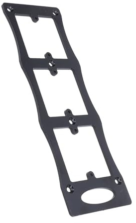Spacnana Gabarit de Découpe de Boîte Arrière de Douille, Outil en Acier au Carbone pour électriciens, Conception Efficace à Trois Trous pour une Installation Rapide et un Positionnement Précis