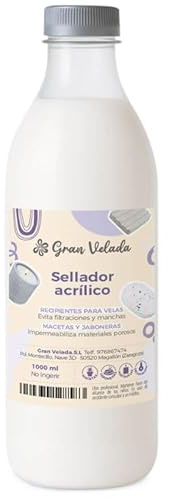 Gran Velada - Sellador Acrílico 5000 ml | Impermeabilizante Profesional para Velas y Macetas de Cemento o Resina | Formato Ahorro