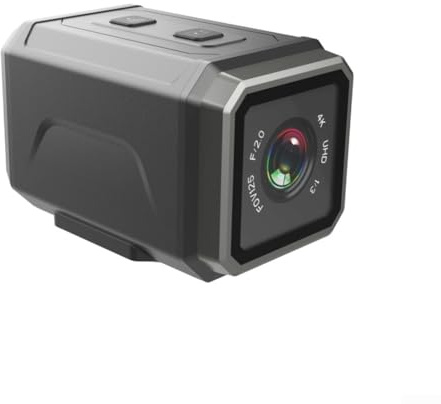 Zoegneer Action Camera 4K con obiettivo grandangolare, supporto per casco vivavoce, miglioramento WDR in condizioni di scarsa illuminazione, 8 ore di registrazione continua in modalità 2K, design