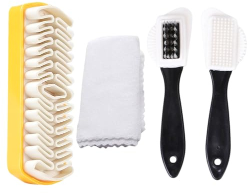 YUPZAR Suede Cleaner Spazzola Camoscio Scarpe, Spazzole per Scarpe in Camoscio con Asciugamano, per Pulizia Proteggere tutte le Pelle, Camoscio