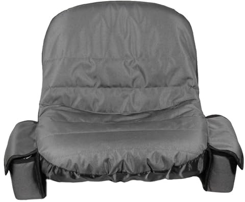 Rasenmäher-Sitzbezug, wasserdichter Universal-Aufsitzmäher-Sitzbezug mit Seitentaschen, bequemes, rutschfestes Traktor-Pad