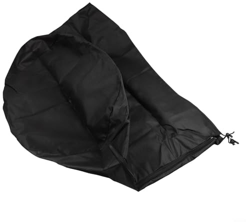 Copertura per vaso per piante, 65 x 70 cm, in tessuto non tessuto, in alluminio minio, copertura isolante per vaso da fiori, protezione dal freddo e dal gelo, colore: nero