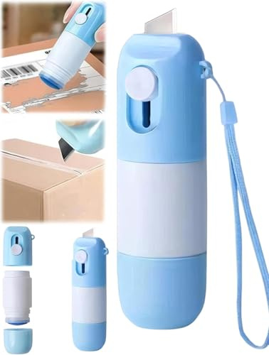 AFGQIANG Caja de papel térmico 2 en 1, removedor de tinta térmica, marcador de corrección de etiquetas térmico a base de agua, borrador de papel térmico rápido, protección de privacidad para etiquetas