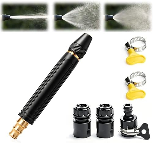 2026 Nueva Pistola De Agua De Alta Presión para Lavado De Autos con Boquilla De Refuerzo Y Manguera, Pistola de Agua de Alta presión para Lavado de Autos, Boquilla de Agua de Alta presion (1PCS)