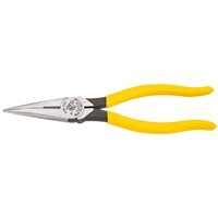 Klein Tools - D203-8 - Heavy Duty Long Nose - Side Cutting Needle Nose Pliers