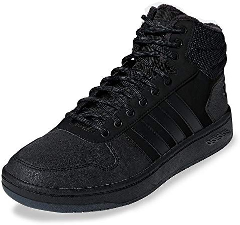 adidas Hoops 2.0 Mid, sportskor för män, 40 EU, Kärna svart kol, 43 1/3 EU